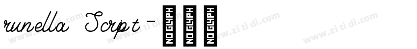 runella Script字体转换 runella Script字体转换